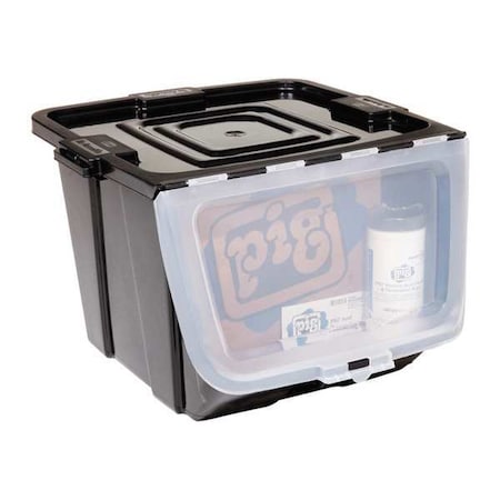 Spill Kit, 5 gal Volume Absorbed per Kit, Not Applicable Capacity, Box, Black, 20