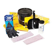 Spill Kit Refill, 5 gal Volume Absorbed per Kit, Not Applicable Capacity, Box, Black, 17