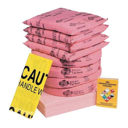 Spill Kit Refill, 21 gal Volume Absorbed per Kit, Box, Pink, 45