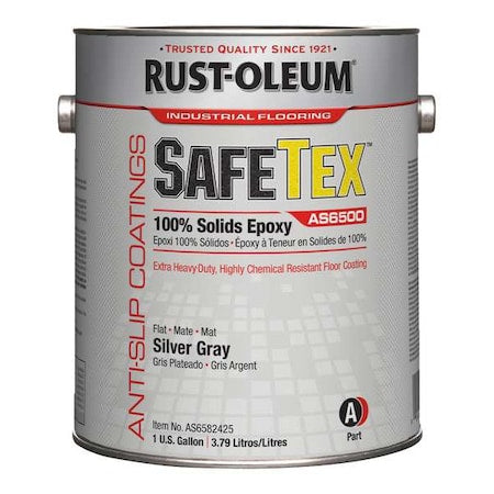 1 gal Floor Coating, Anti-Slip, Gloss Finish, Silver Gray, Solvent Base