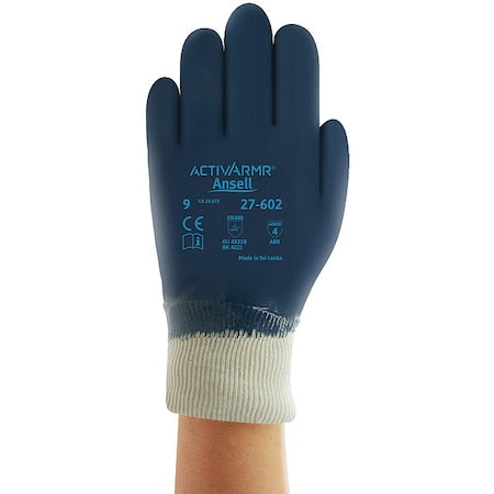 Cut-Resistant Gloves, Nitrile, Fully Coated, Blue, 8 144 PK