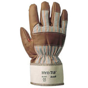 Coated Gloves, 4 Abrasion Level, Brown, 9, 1 PR