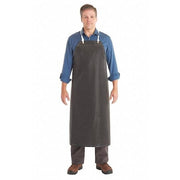 Bib Apron, Neoprene, Black, 45 in, L