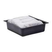 Absorbent Pillow In Pan, 12 gal, Universal, Black/Gray