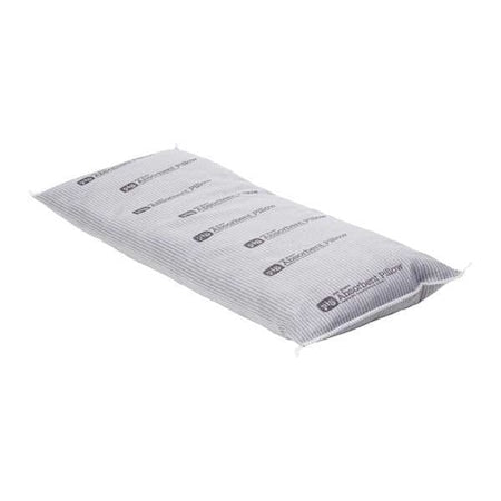 Sorbent Pillow, 14 gal, 8 in x 20 in, Universal, Gray, 14 PK