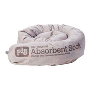 Sorbent Sock, 10 gal, 3 in x 42 in, Universal, Gray, 20 PK