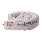 Sorbent Sock, 6 gal, 3 in x 42 in, Universal, Gray, 12 PK