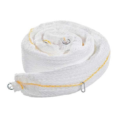 Sorbent Boom, 24 gal, 5 in x 10 ft, Oil, White, 4 PK