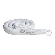 Sorbent Sock, 15 gal, 3 in x 10 ft, Oil, White, 6 PK