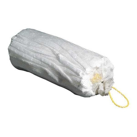 Sorbent Sock, 21 gal, 8 in x 18 in, Oil, White, 12 PK