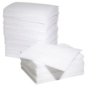 Sorbent Pad, 48 gal, 18 in x 22 in, Universal, White, Polyester