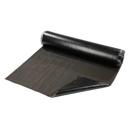 Sorbent Pad, 48 gal, 5 ft x 80 ft, Oil, Black, Polyethylene, Polypropylene