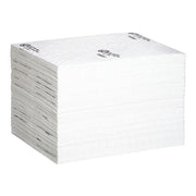 Sorbent Pad, 22 gal, 16 in x 20 in, Oil, White, Polypropylene