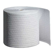 Sorbent Roll, 16 gal, 15 in x 150 ft, Oil, White, Polypropylene