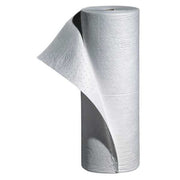 Sorbent Roll, 20 gal, 30 in x 150 ft, Oil, White, Polypropylene