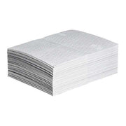 Sorbent Pad, 11 gal, 15 in x 20 in, Oil, White, Polypropylene