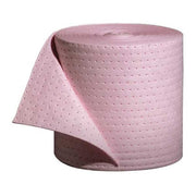 Sorbent Roll, 20 gal, 15 in x 150 ft, Universal, Pink, Polypropylene