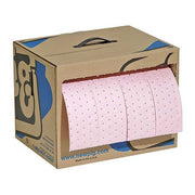 Sorbent Roll, 8 gal, 15 in x 60 ft, Universal, Pink, Polypropylene