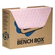 Sorbent Pad, 10 gal, 10 in x 13 in, Universal, Pink, 100 PK