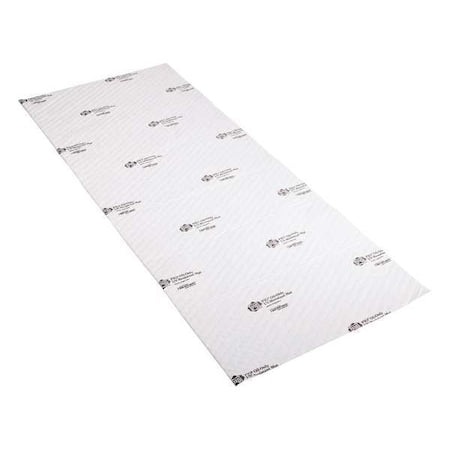 Sorbent Pad, 4 gal, 28 in x 72 1/2 in, Oil, White, Polypropylene