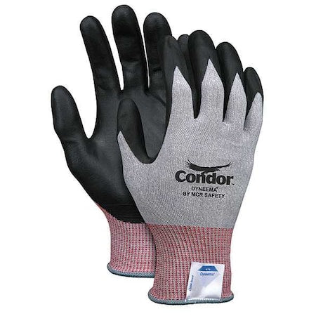 Cut Resistant Coated Gloves, Cut Level 2 ,Nitrile ,Smooth ,S 1 PR