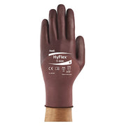 Coated Gloves, Nitrile, Sandy, 3/4 dip, 4 Abrasion Level, Purple, L (9) 1 PR