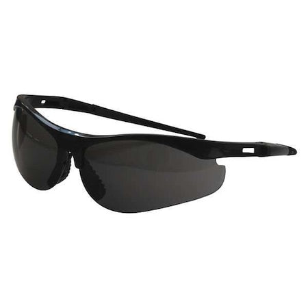 Thecla, Safety Glasses, Anti-Scratch, Gray Lens, Black Frame, Half-Frame
