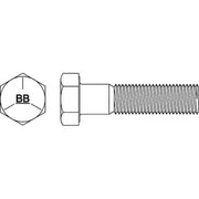 Grade 5, 5/16"-18 Hex Head Cap Screw, Black Oxide Steel, 4-3/4 in L, 40 PK