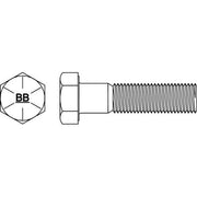 Grade 8, 1/4"-20 Hex Head Cap Screw, Black Oxide Steel, 9 in L, 15 PK