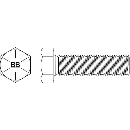 Grade 8, 5/8"-11 Hex Head Cap Screw, Black Oxide Steel, 3 in L, 5 PK