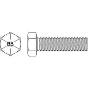 Grade 8, 1/2"-13 Hex Head Cap Screw, Zinc Yellow Steel, 2 in L, 5 PK