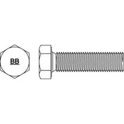 18-8, 5/16"-18 Hex Head Cap Screw, Plain Stainless Steel, 2-1/2 in L, 5 PK