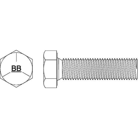 Grade 5, 3/4"-10 Hex Head Cap Screw, Black Oxide Steel, 6-1/2 in L, 5 PK
