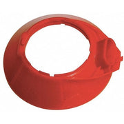 Random Orbital Sander - Two-Hand Multihole Shroud Red,1/pk