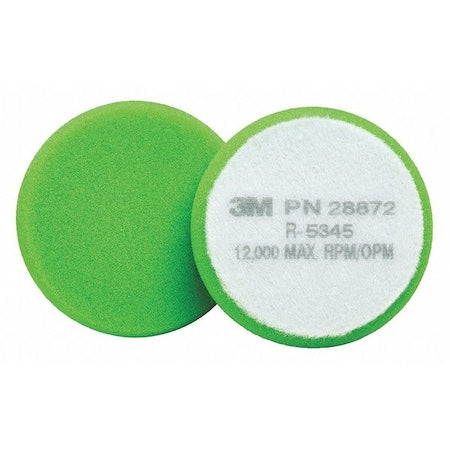 Buffing Pad Flat Face 28872,3-1/2in,Green Foam,50/pk