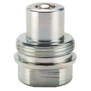 Hydraulic Quick Connect Hose Coupling, Steel Body, Ball Lock, 1/4"-18 Thread Size, 3000 Series