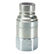 Hydraulic Quick Connect Hose Coupling, Steel Body, Push-to-Connect Lock, 1-1/16"-12 Thread Size