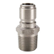 Hydraulic Quick Connect Hose Coupling, 303 Stainless Steel Body, Ball Lock, 1/4"-18 Thread Size