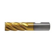 4-Flute Cobalt 8% Square Single End Multi-Flute CenterCut CTD HGC-4C-TN TiN 3/8x3/8x3/4x2-1/2