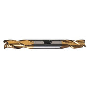 3-Flute HSS Center Cutting Square Double End Mill Cleveland HD-3-TN TiN 7/32x3/8x9/16x3-1/4