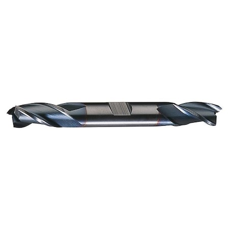 3-Flute HSS Center Cutting Square Double End Mill Cleveland HD-3-TC TiCN 3/16x3/8x1/2x3-1/4