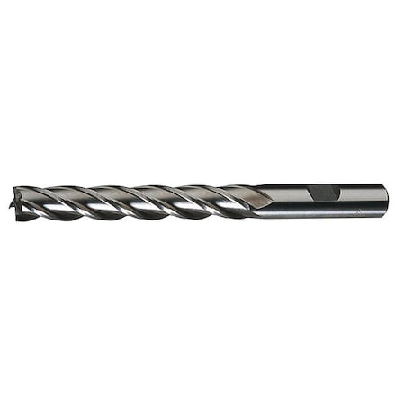 4-Flute HSS Center Cutting Square Single End MIll Cleveland HG-4C Bright 9/32x3/8x1-3/8x3-1/8