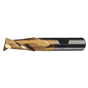 2-Flute HSS Keyway Tolerance Square Single End Mill Cleveland HG-2K-TC TiCN 1/8x3/8x3/8x2-5/16