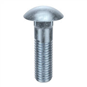 Carriage Bolt, Square Neck, 5/8"-11, 3 in L, Steel, Grade 2, Hot Dipped Galvanized, 10 PK