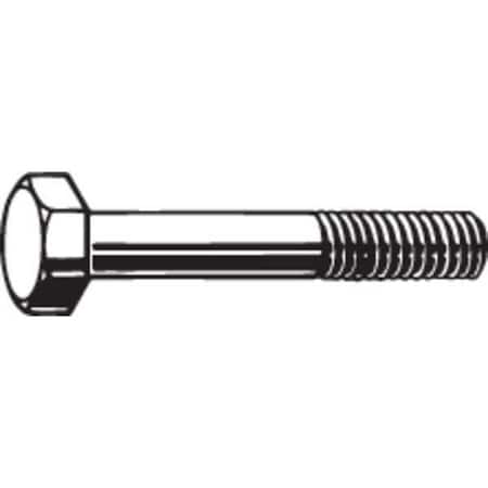 Grade A325, 7/8"-9 Structural Bolt, Plain Steel, 7 1/2 in L, 5 PK