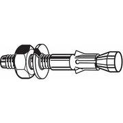 Wedge Anchor, 5/8" Dia., 7" L, Carbon Steel Zinc Plated, 2 PK