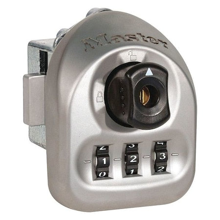 Multiuse Lock,Silver/Black,3-1/16 in. H
