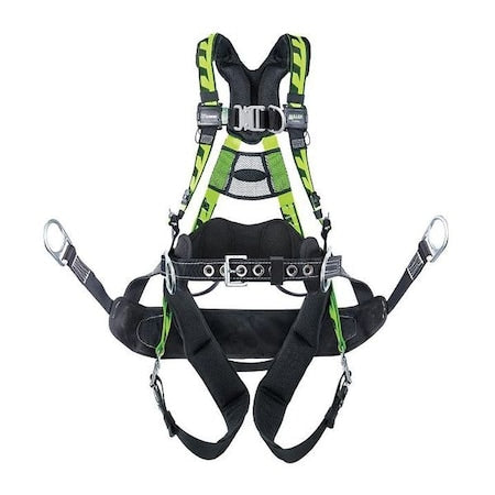 AirCore(TM) Tower Full Body Harness, L/XL, 400 lb., Quick-Connect Chest/ Quick-Connect Leg Straps