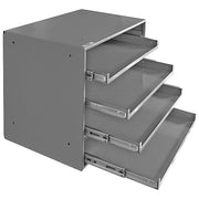 Sliding Drawer Cabinet Frame, 4 Drawers, 20-1/4 in W x 12-1/2 in D x 15 in H