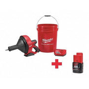 M12 Drain Snake w/ 5/16" Cable + M12 3.0 Compact Battery